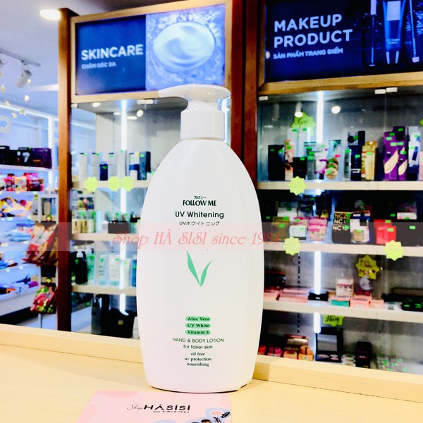 SỮA DƯỠNG THỂ FOLLOW ME - UV White Hand & Body Lotion 400ml