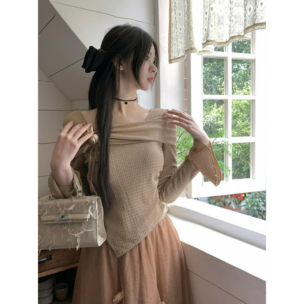 Set Áo Lửng Và Chân Váy Lưới Phong Cách Trung Hoa Mới