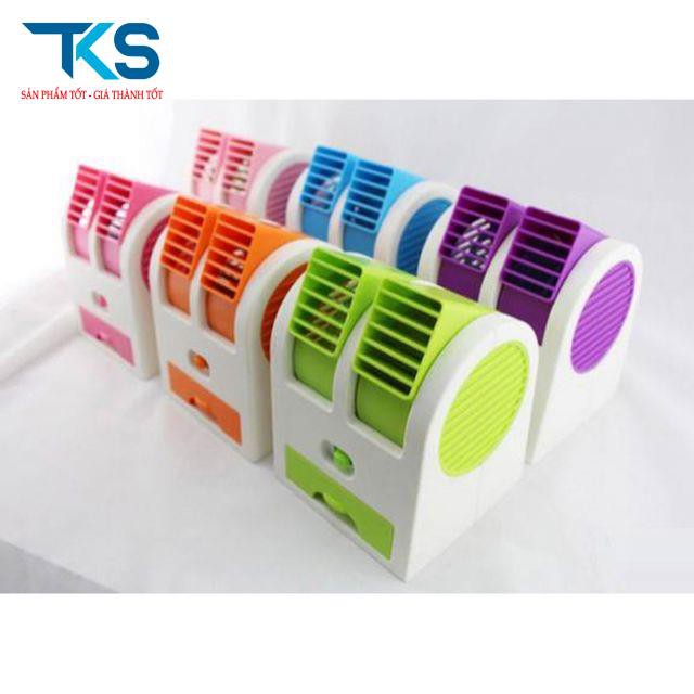 Quạt điều hòa mini có ngăn chứa đá 2 cửa thổi gió