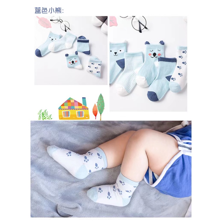 Vớ Cotton Dễ Thương Cho Bé Sơ Sinh Từ 0-18 Tháng Tuổi