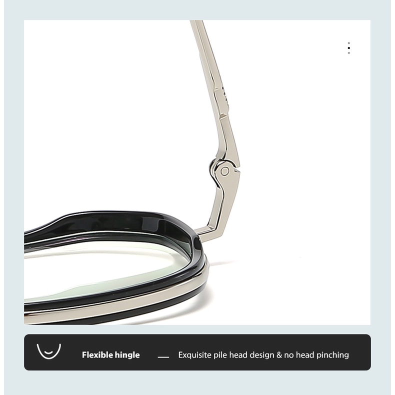 Mắt kính ZELIN ZC809 chống ánh sáng xanh gọng đa giác thời thượng cho nam và nữ