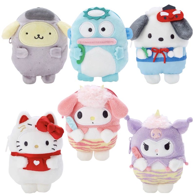 Sanrio Đồ chơi nhồi bông Hình Mèo Hello Kitty Dễ Thương