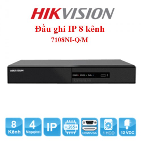 Đầu ghi Hikvision 4 kênh model DS-7104HGHI-F1 , đầu ghi hikvision 7104hghi