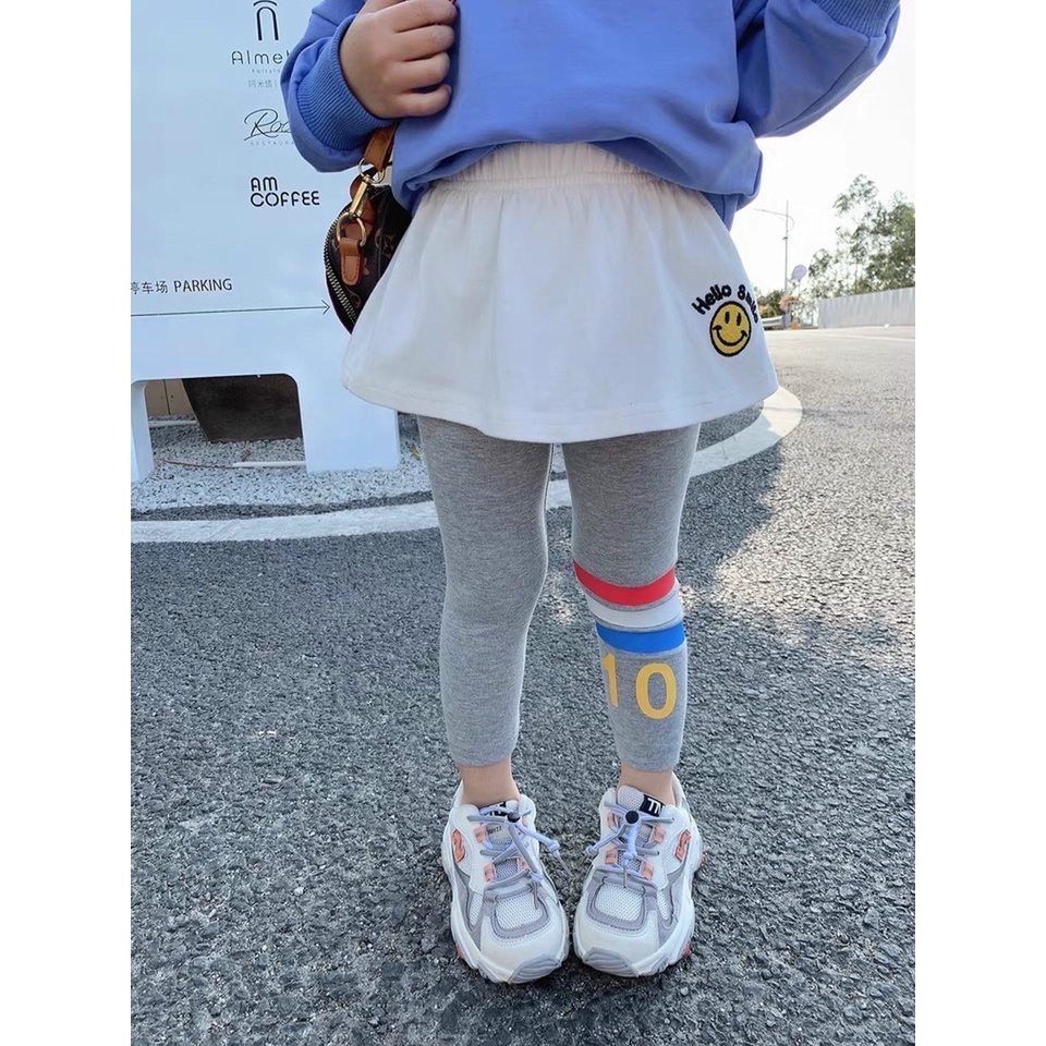 Lyvyshop - Quần legging dài cotton 4 chiều cho bé gái từ 08kg-24kg