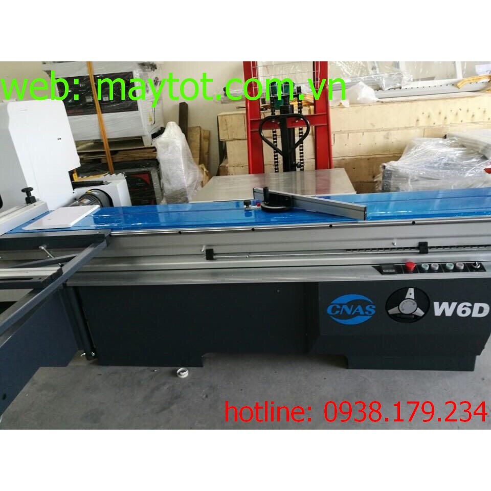 Máy cưa bàn trượt W6D - NÂNG HẠ BẰNG ĐIỆN