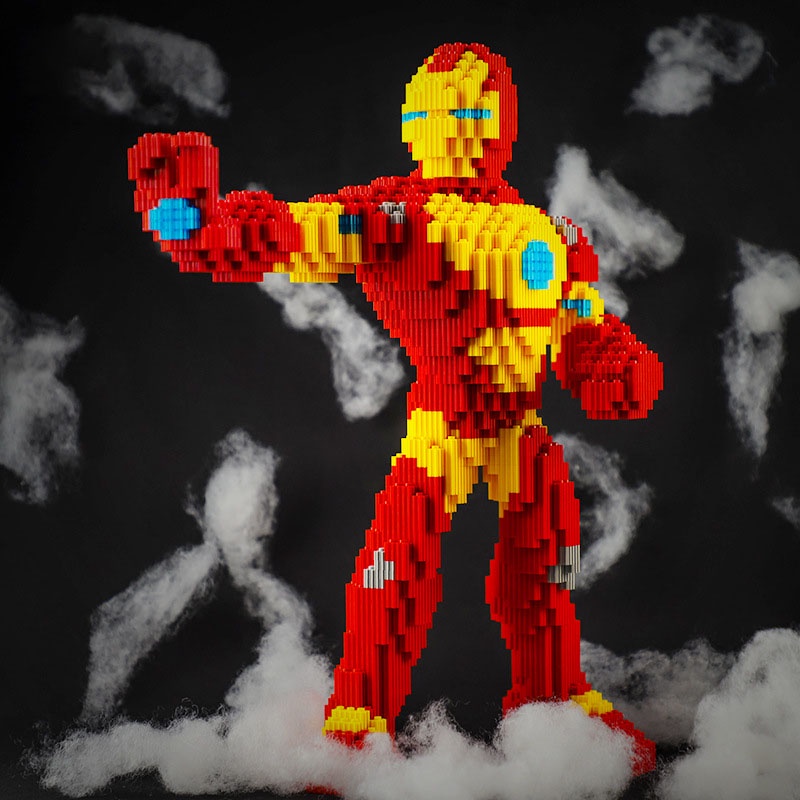 Đồ chơi mô hình lắp ráp 3D hình nhân vật IRON MAN Size Lớn có thể làm quà tặng hoặc Decor phòng