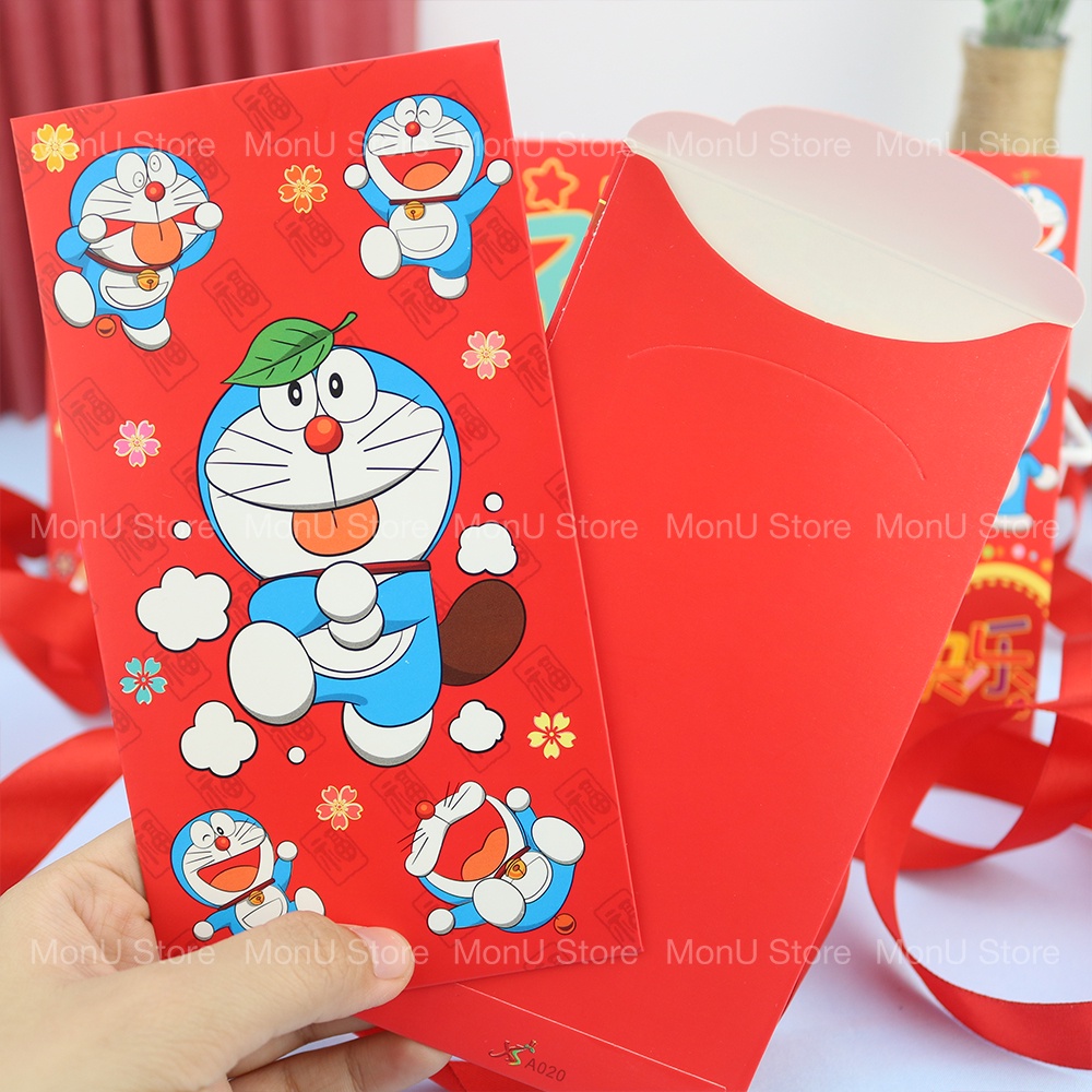 SET 6 bao lì xì DORAEMON DOREMON size lớn dễ thương cute MON0108