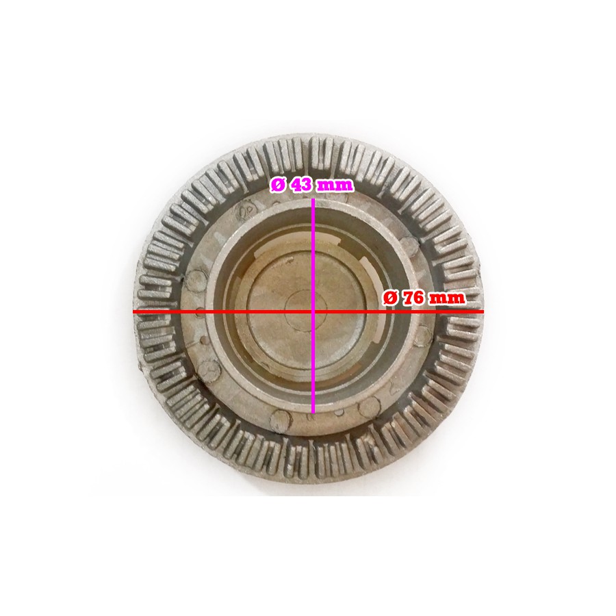Bộ 2sp: Ống điếu inox + Mâm sen nhôm Japan chia lửa bếp gas dương, bếp cỏ chính hãng