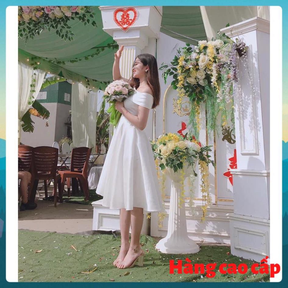 (Hàng cao cấp) Đầm dự tiệc phi bóng trễ vai dáng xòe cực duyên dáng - Leona dress | BigBuy360 - bigbuy360.vn