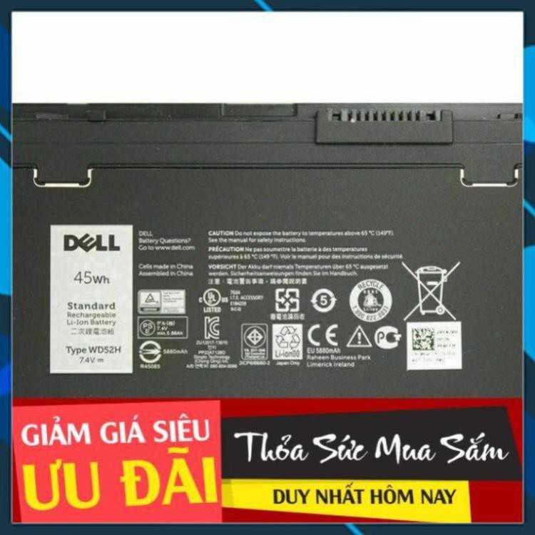 ⚡ [Pin zin]  Pin Laptop DELL E7240 ZIN 4 CELL Latitude 12 7000 E7240 GVD76 HJ8KP NCVF0 WD52H Cell dẹp Bảo hành 6 tháng