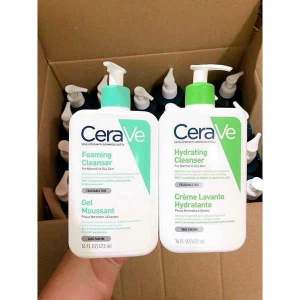 Sữa rửa mặt dạng kem dưỡng ẩm Cerave Hydrating Cream To Foam Cleanser 473ml | BigBuy360 - bigbuy360.vn