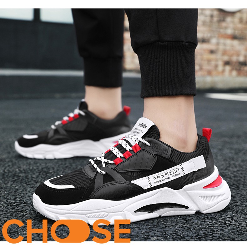 Giày Nam ULZZANG Choose Sneaker Nguyên Khối Tăng Cao G44K1