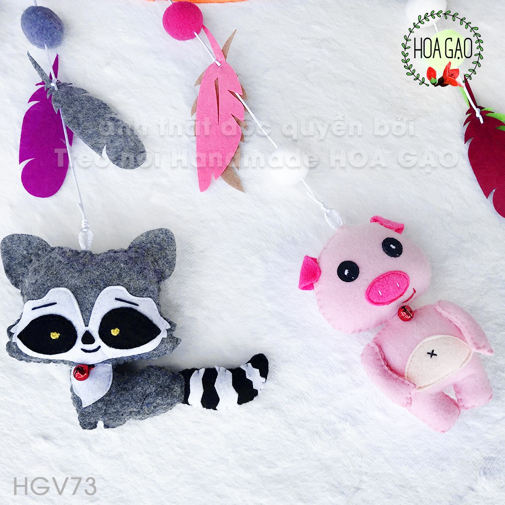 Đồ chơi treo nôi handmade, thanh treo nôi HOA GẠO GNV73 nhiều màu sắc, đa dạng mẫu mã, an toàn cho bé.