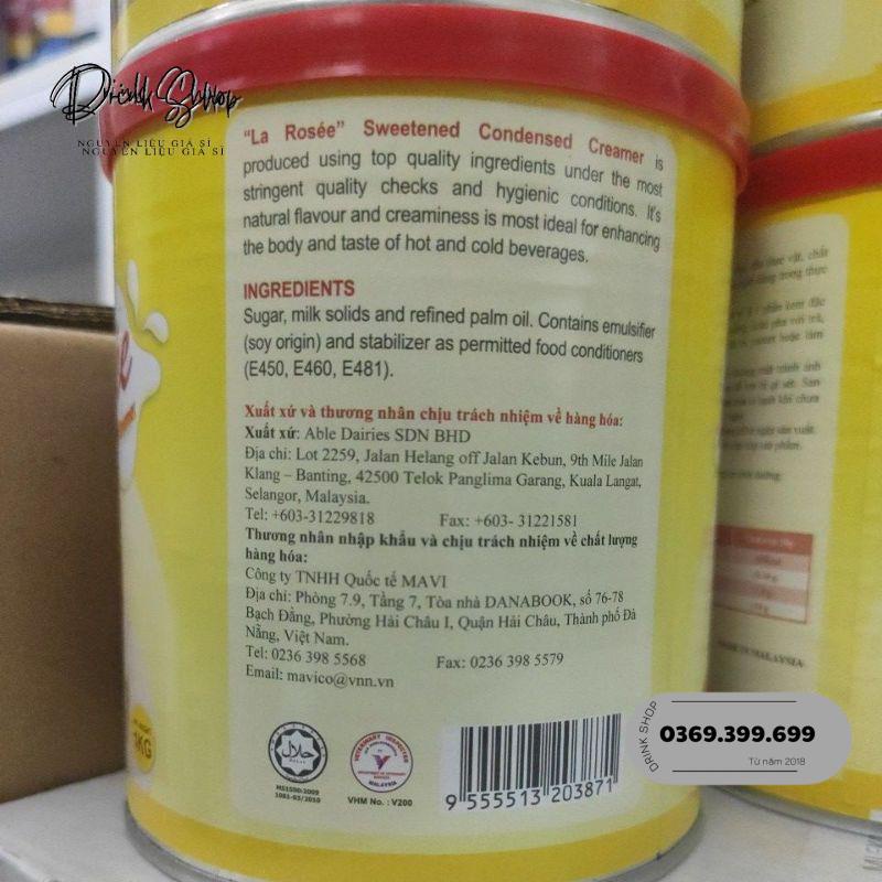 Sữa Đặc La Rosee - Lon 1Kg