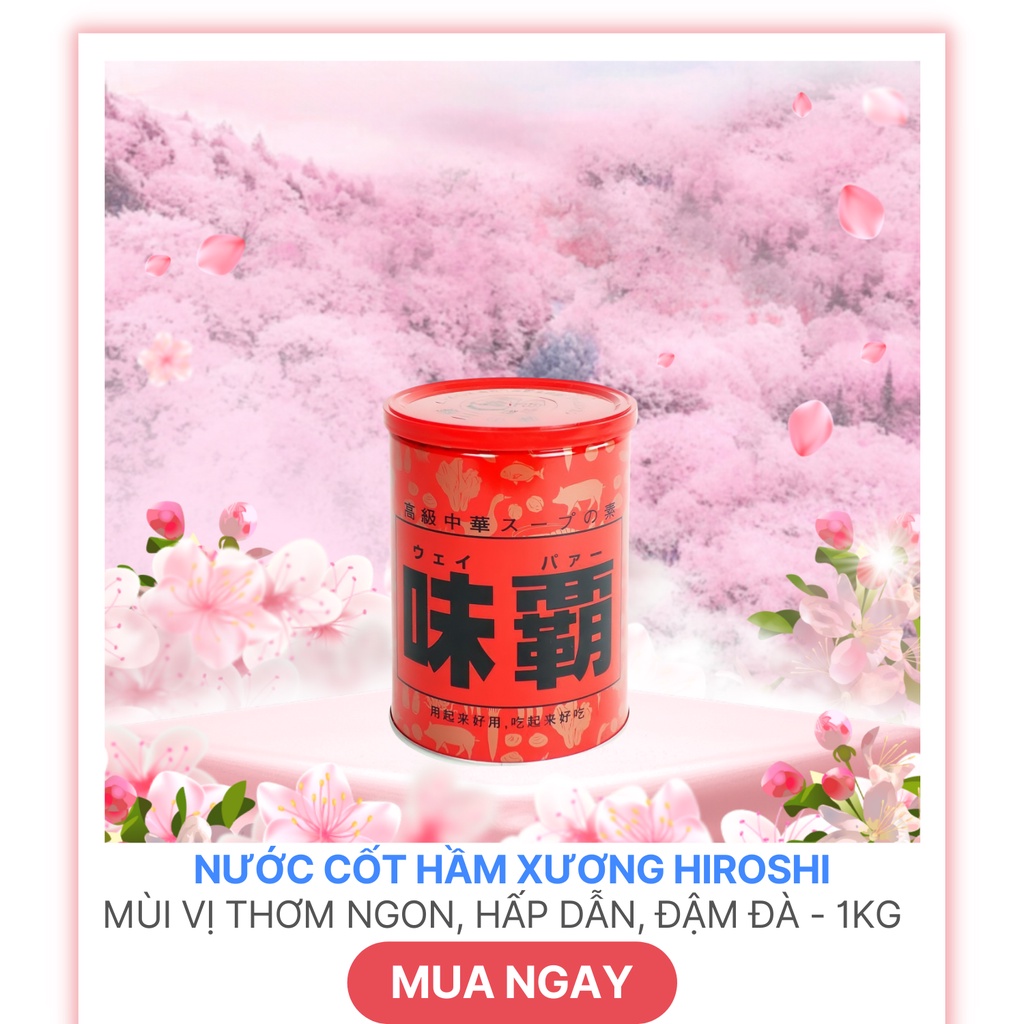 Nước cốt hầm xương Hiroshi Nhật 1000g