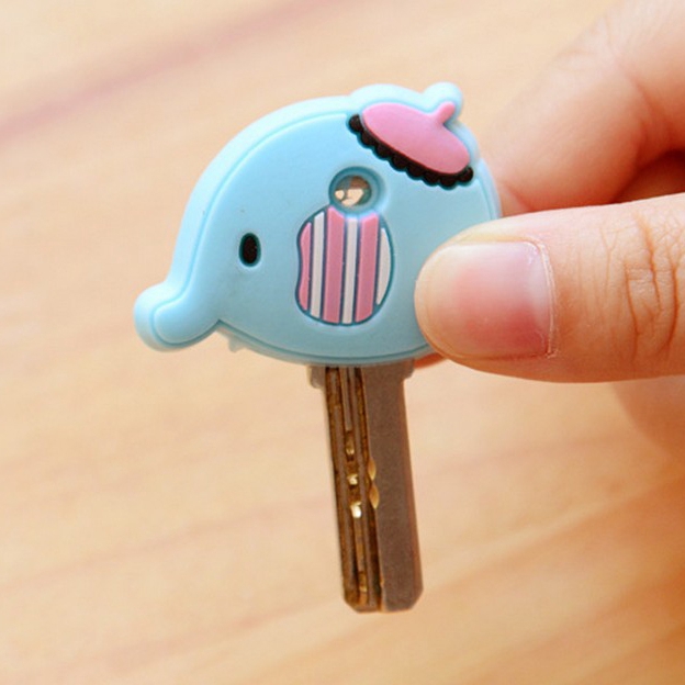 Vỏ silicon bảo vệ chìa khóa xe hơi hình động vật dễ thương