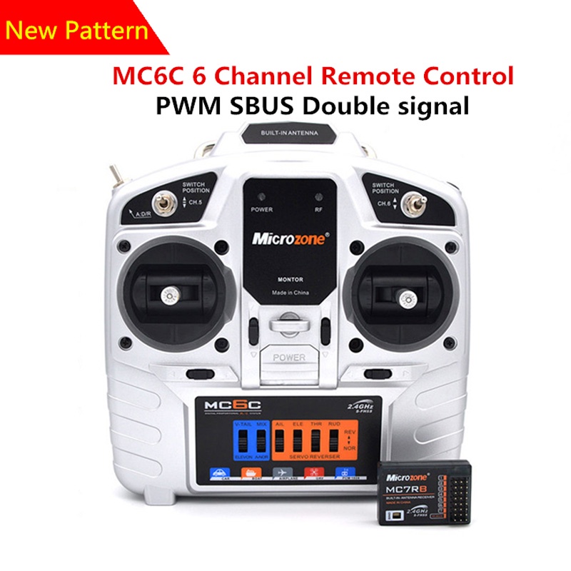 Mô Hình Cánh Cố Định Su27 RC Kèm Bộ Truyền Tín Hiệu MC6C Dành Cho Máy Bay Điều Khiển Từ Xa