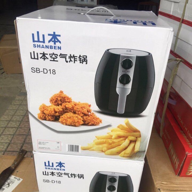 NỒI CHIÊN KHÔNG DẦU SHANBEN SV D18 1400w 4.5L