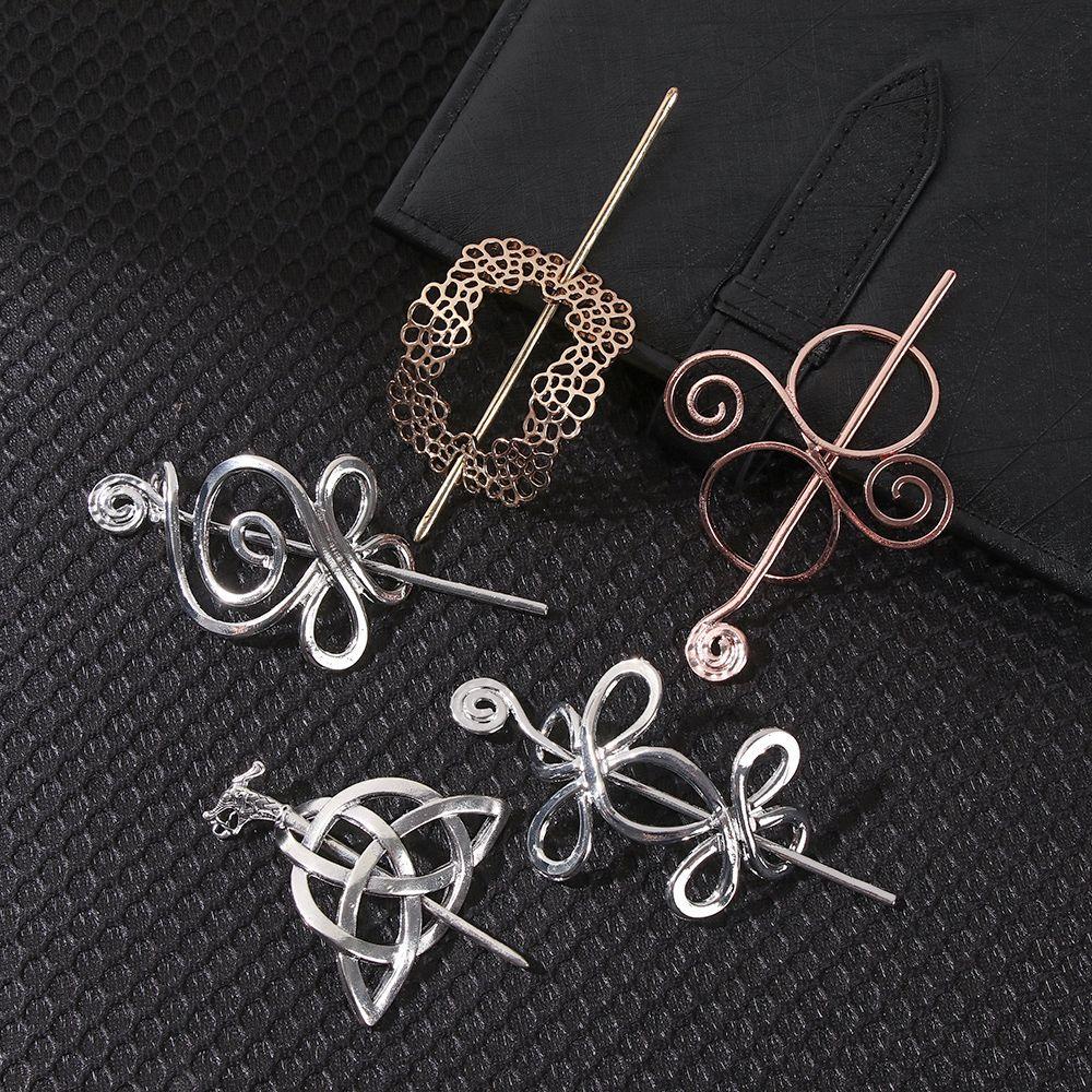 Trâm Cài Tóc Bằng Kim Loại Phong Cách Viking Thời Trang Dành Cho Nữ