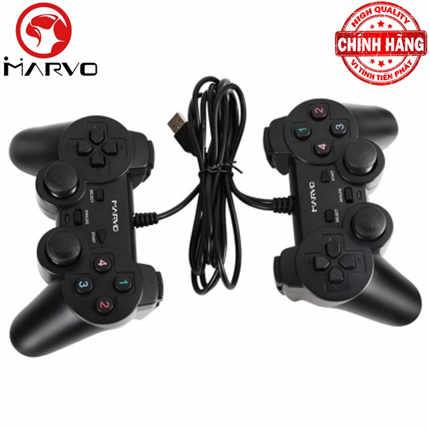 Tay cầm chơi game đôi rung Marvo GT-007 cổng usb