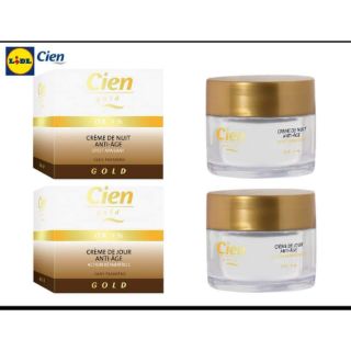 BỘ KEM DƯỠNG ẨM CHỐNG LÃO HÓA NGÀY ĐÊM CIEN GOLD 1% 50ML