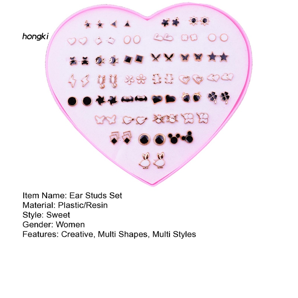 Set 36 Đôi Bông Tai HoạT HìNh Xinh XắN