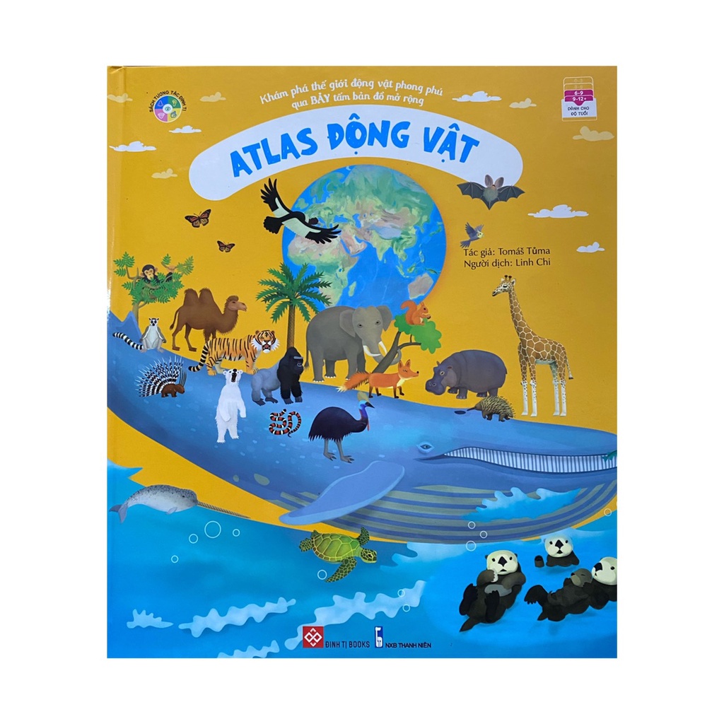 Sách -  Atlas động vật ( Đinh Tị )