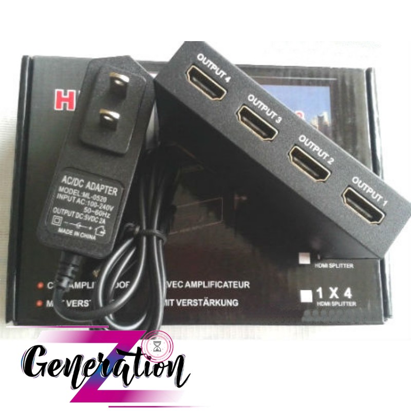 Bộ chia HDMI 1 ra 4 -1 cổng HDMI ra 4 cổng HDMI Splitter Ver 1.4