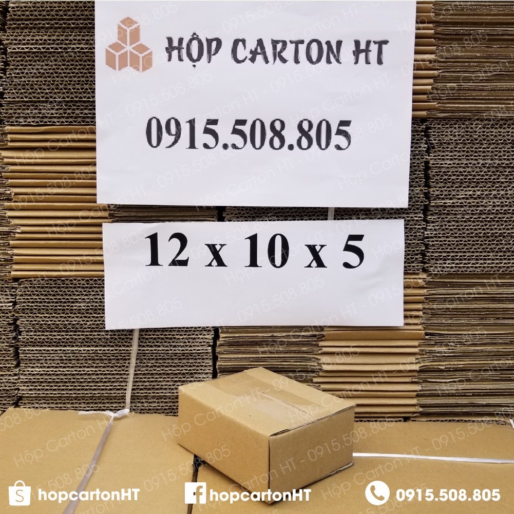 12x10x5 combo 100 hộp carton (Freeship Hà Nội)