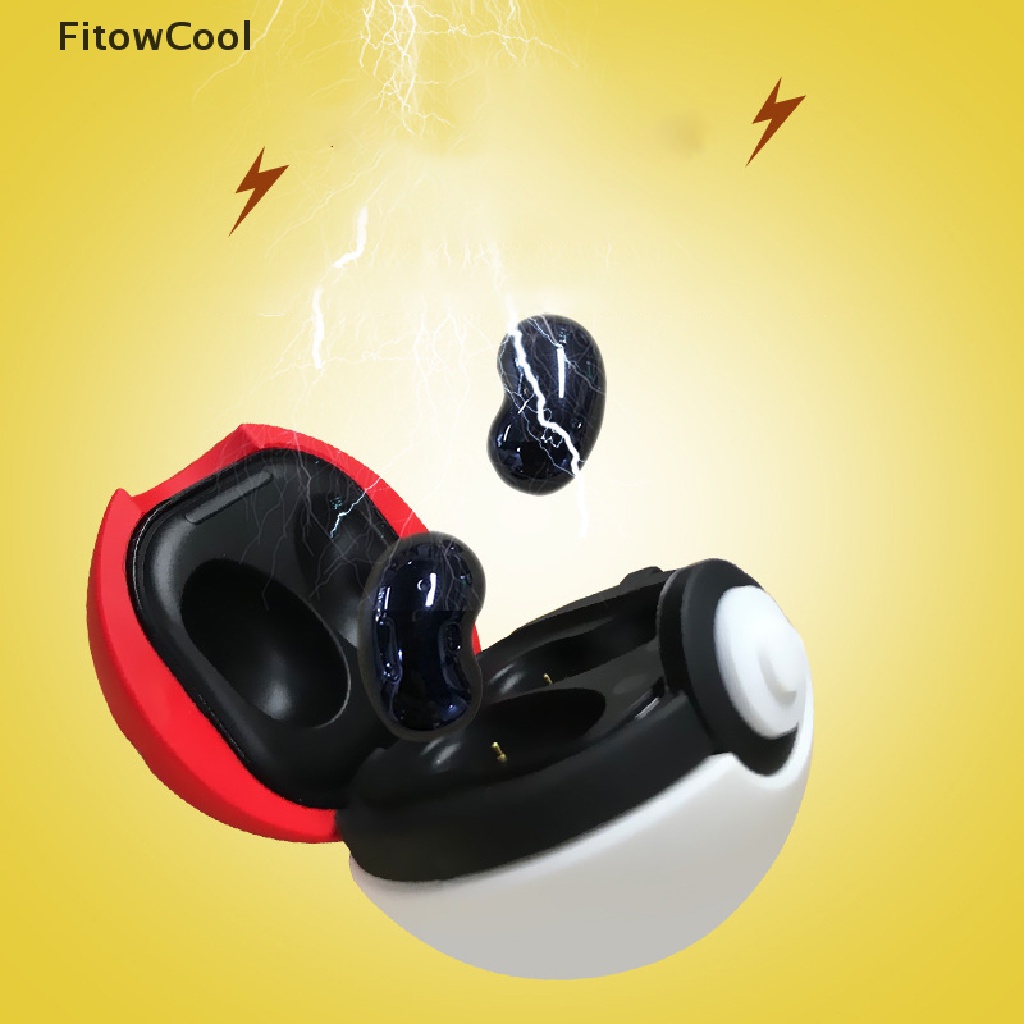 Vỏ bảo vệ hộp sạc tai nghe hình quả cầu Pokemon sáng tạo dành cho Samsung Galaxy Buds Pro/Live