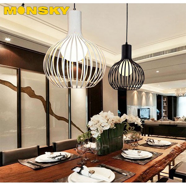 Đèn thả MONSKY chụp nơm trang trí phòng khách, phòng ăn, quán cafe độc đáo - kèm bóng led