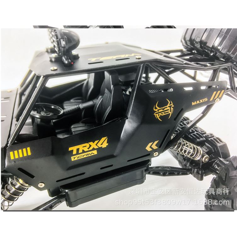 Xe Oto Điều Khiển Từ Xa Hãng Crawler Bản To 37x22x20cm Bằng Thép Không Gỉ, Oto Địa Hình Leo Núi Siêu Khỏe