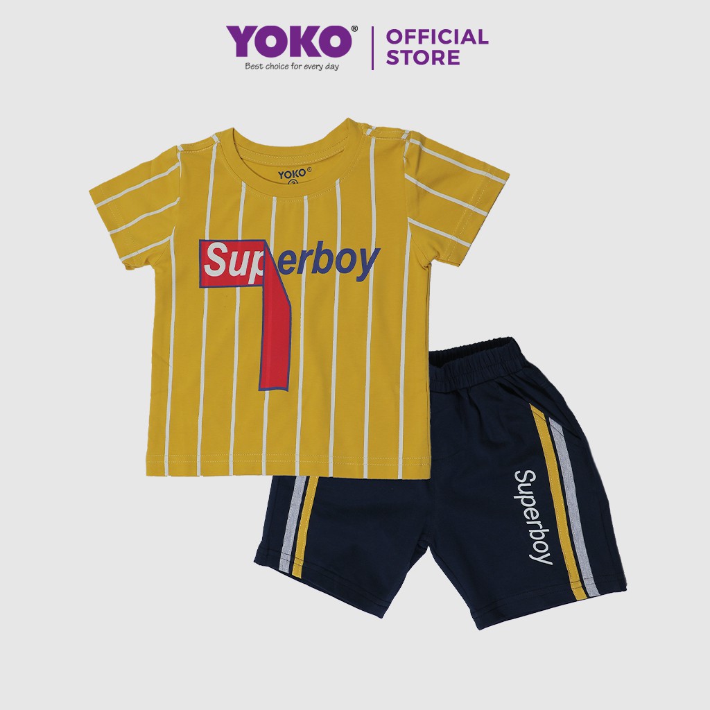 Bộ Quần Áo Thun Tay Ngắn Bé Trai (6-9 Tuổi) YOKO KID’S FASHION 21039T