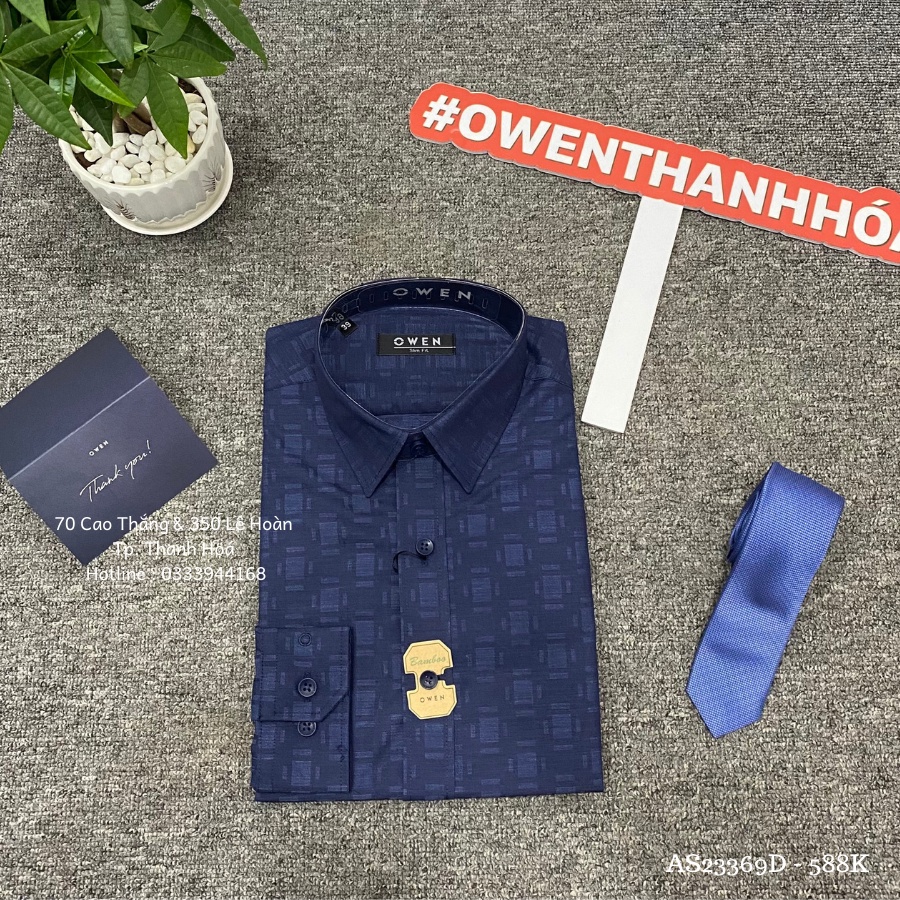 OWEN - Áo sơ mi dài tay Owen - Hàng mới về AS23369D