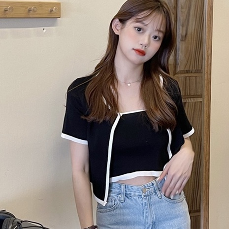 Áo Croptop nữ ôm kèm áo khoác ngoài ulzzang hot trend - AO06