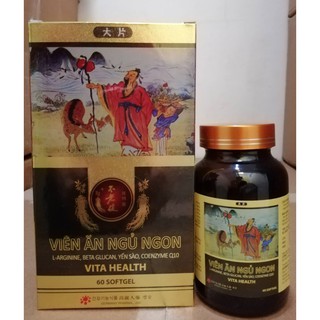 Viên ăn ngủ ngon vita health, hộp 60 viên
