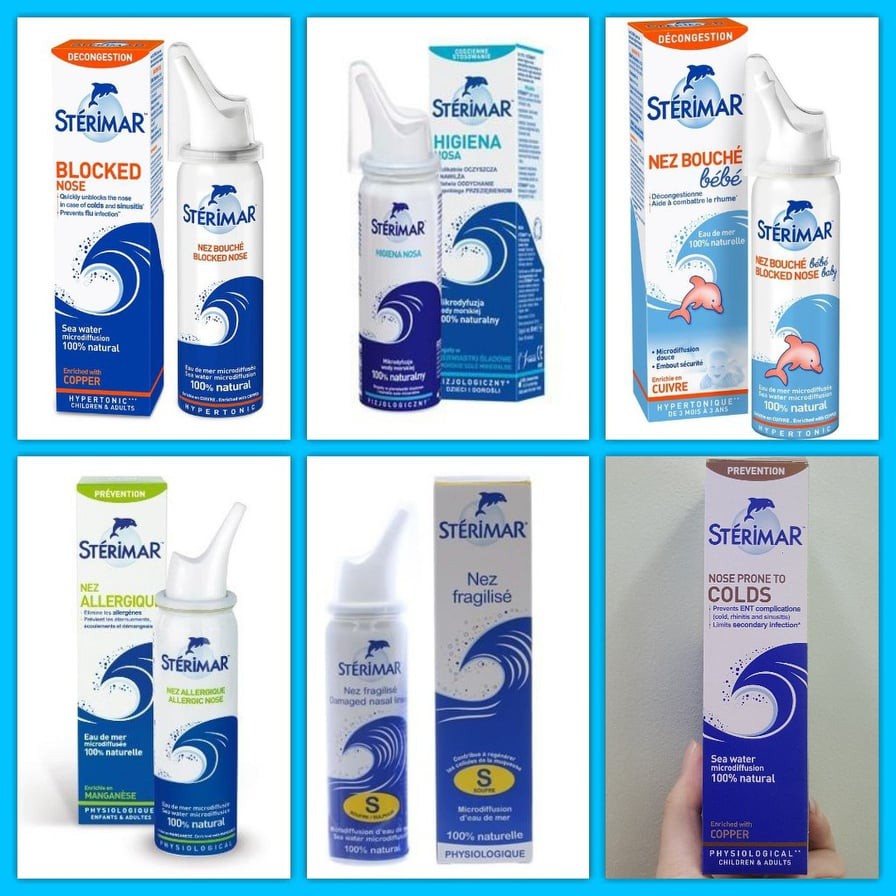 Xịt Mũi Muối Biển / Xịt Mũi Cá Heo Sterimar Pháp