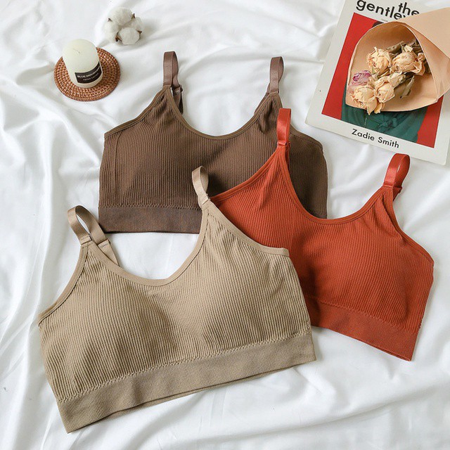 ÁO BRA, TẬP GYM, YOGA DÁNG CROPTOP KHÔNG GỌNG MẪU MỚI a16