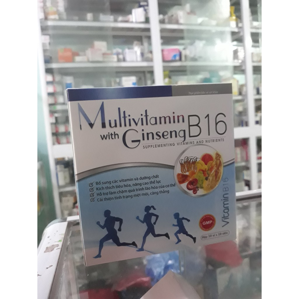 THUỐC BỔ MULTIVITAMIN B16 (16 vitamin, dưỡng chất bồi bổ cơ thể) giúp ăn ngủ ngon, tăng sức đề kháng