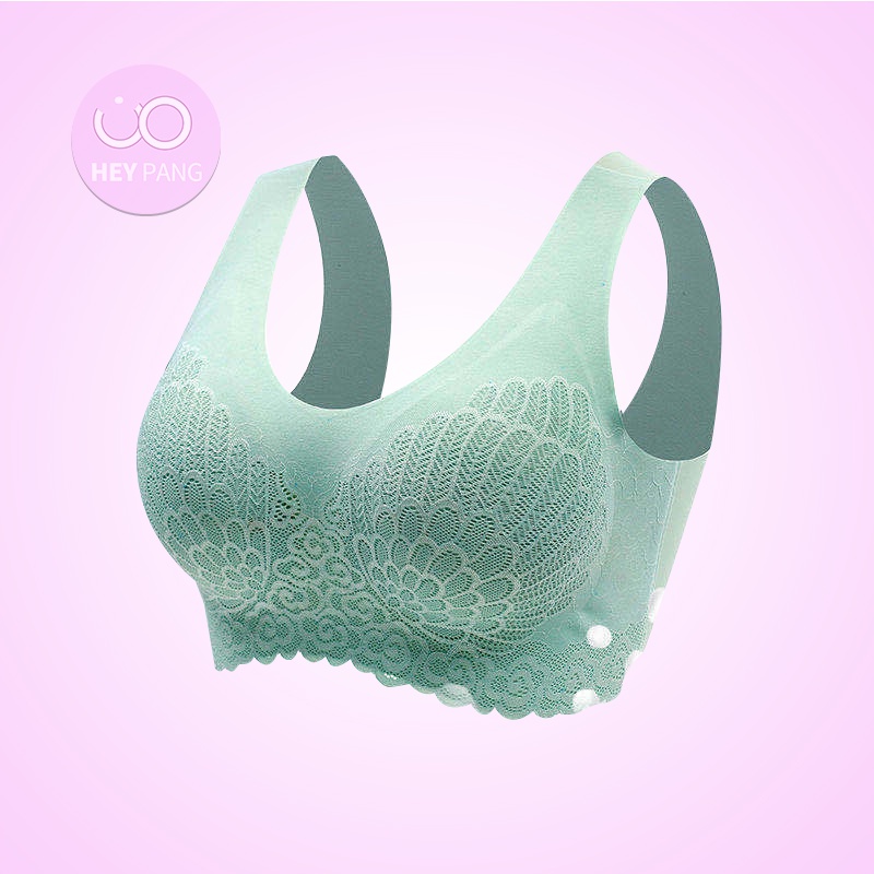 Áo bra nữ đúc su thể thao quai bản to phối ren sexy thun lạnh co dãn HEYPANG VN039