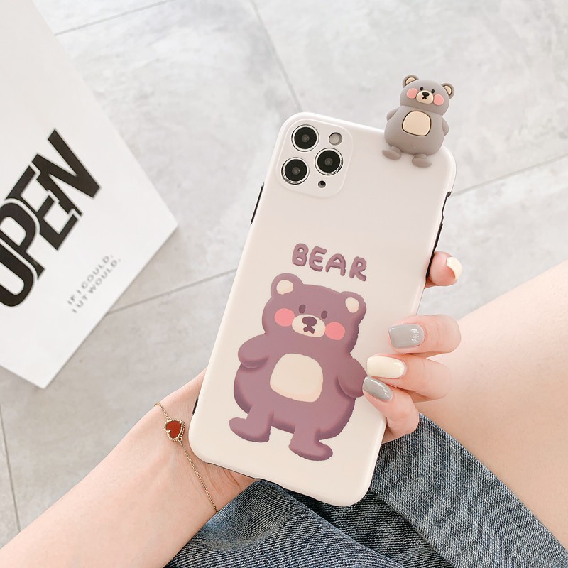 Ốp lưng iphone leo IMD Bear- Not sad 7plus/8plus/x/xs/xsmax/11/11 promax DT07- Dino Case