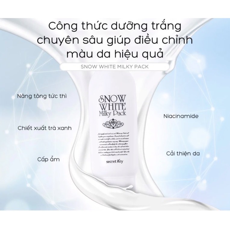 KEM Ủ TRẮNG SECRET KEY SNOW WHITE MILKY PACK 200ML | BigBuy360 - bigbuy360.vn