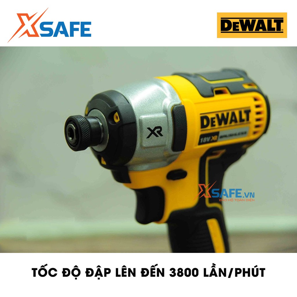 Máy vặn vít cầm tay DEWALT DCF887M2 Tặng kèm 1 sạc, 2 pin 4A.h, 1 vali. Bảo hành 3 năm. Máy dùng pin 18V