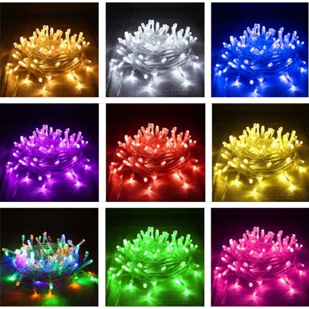 10M 100led decoration led strip light Fairy lights 8 modes 220V EU plug