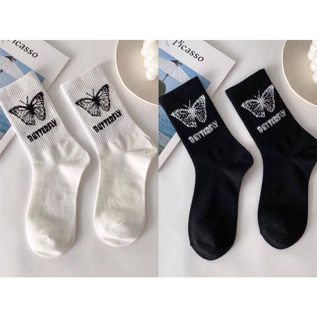 Tất Vớ Cotton Thời Trang Nữ Cổ Cao Và Hoạt Hình Siêu Đáng Yêu