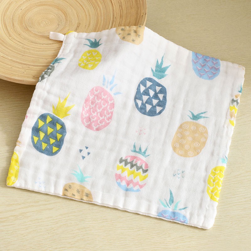 Khăn Mặt Cotton 6 Lớp Cho Bé Kích Thước 26*26cm