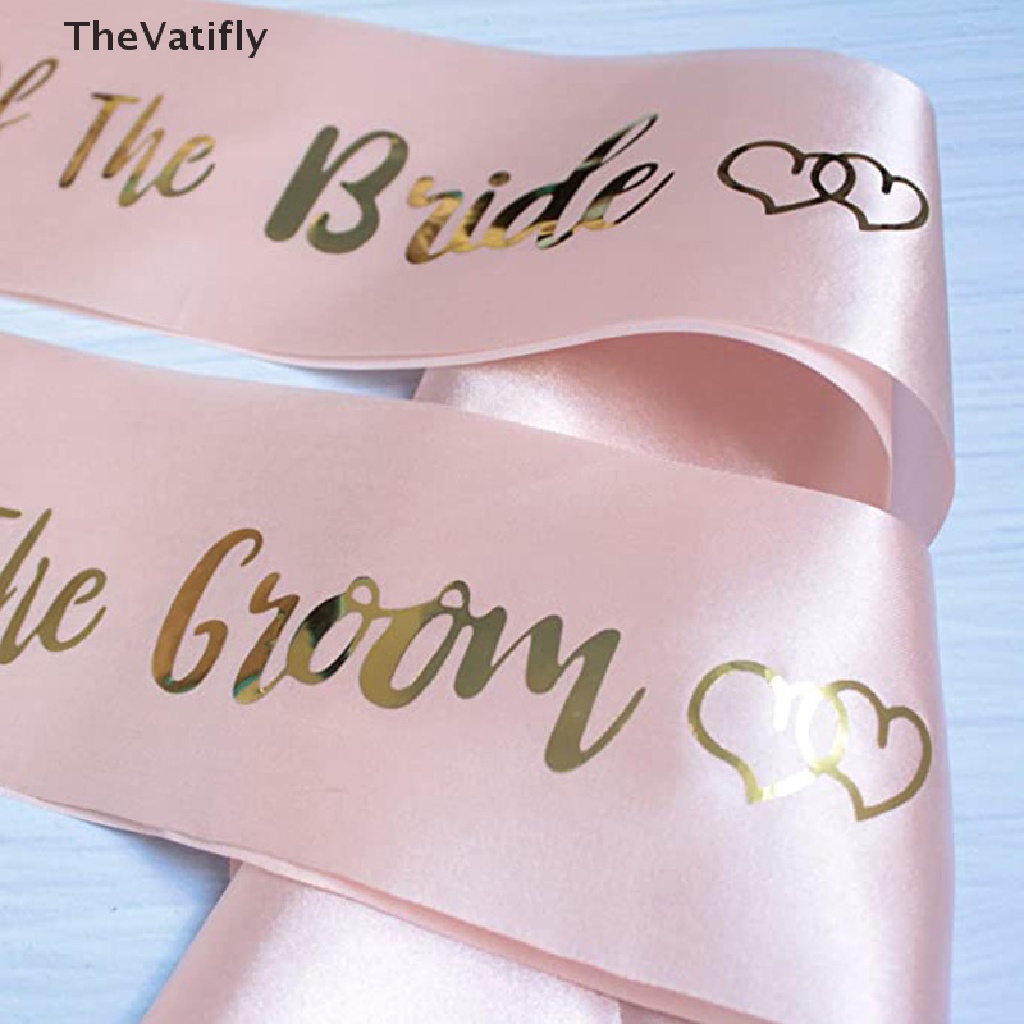 [TheVatifly] Dây Đeo Vai In Chữ Bride To Be Sash Bachelor Party Màu Hồng Nóng Bỏng