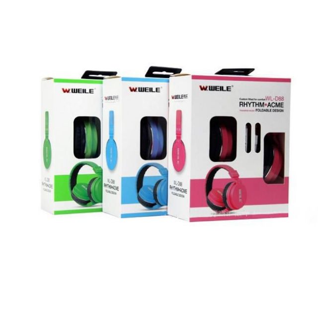 CHÍNH HÃNG SALE Tai nghe ốp CHỤP tai WL-D88 - HỌC ONLINE - LIVESTREAM - CHƠI GAME - LIỀN DÂY MÁY TÍNH LAPTOP , DESKTOP