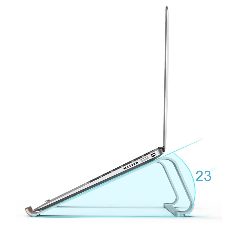 Giá đỡ kê tản nhiệt cho laptop macbook bằng hợp kim nhôm Crossline cao cấp, chắc chắn.