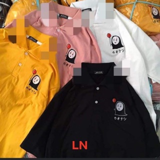 Áo thun polo cổ bẻ thần chết vô diện